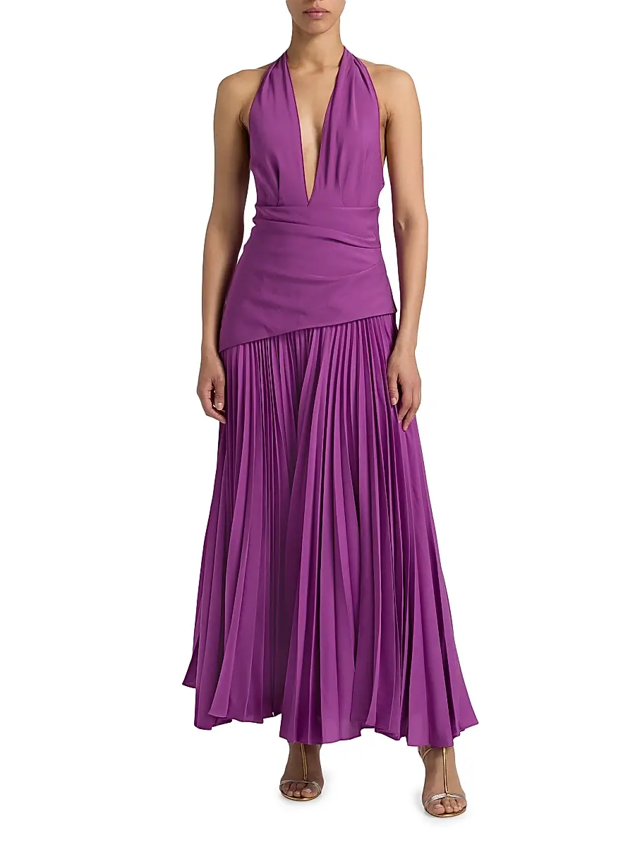 ACLER Women's Kerrison Pleated A-Line Maxi Dress | Thumbnail 2 ACLER Women's Kerrison Pleated A-Line Maxi Dress | Thumbnail 2