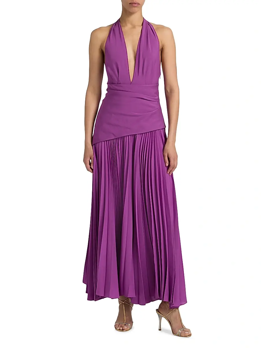 ACLER Women's Kerrison Pleated A-Line Maxi Dress | Thumbnail 3 ACLER Women's Kerrison Pleated A-Line Maxi Dress | Thumbnail 3