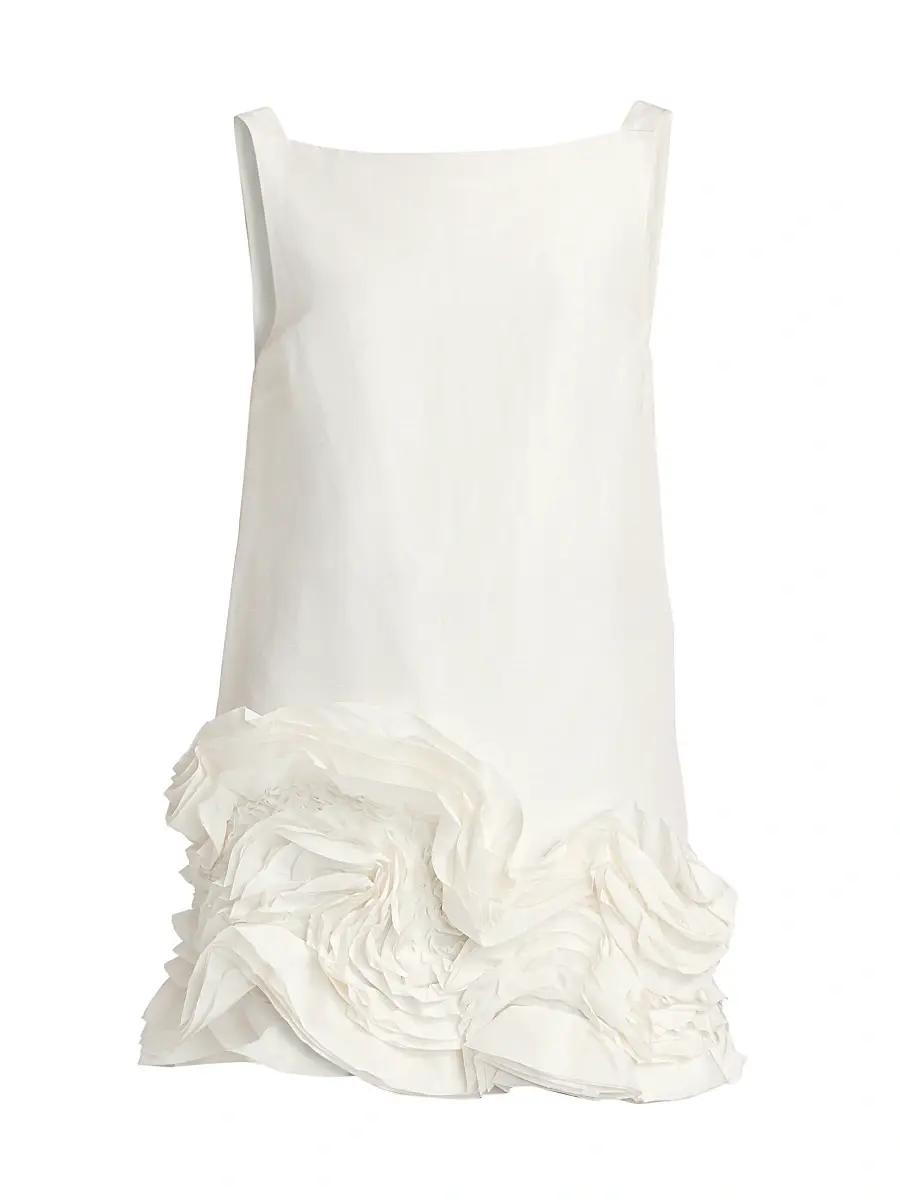 Acler Women's Harris Linen/Silk Ruffled A-Line Minidress - | Image 1 Acler Women's Harris Linen/Silk Ruffled A-Line Minidress - | Image 1