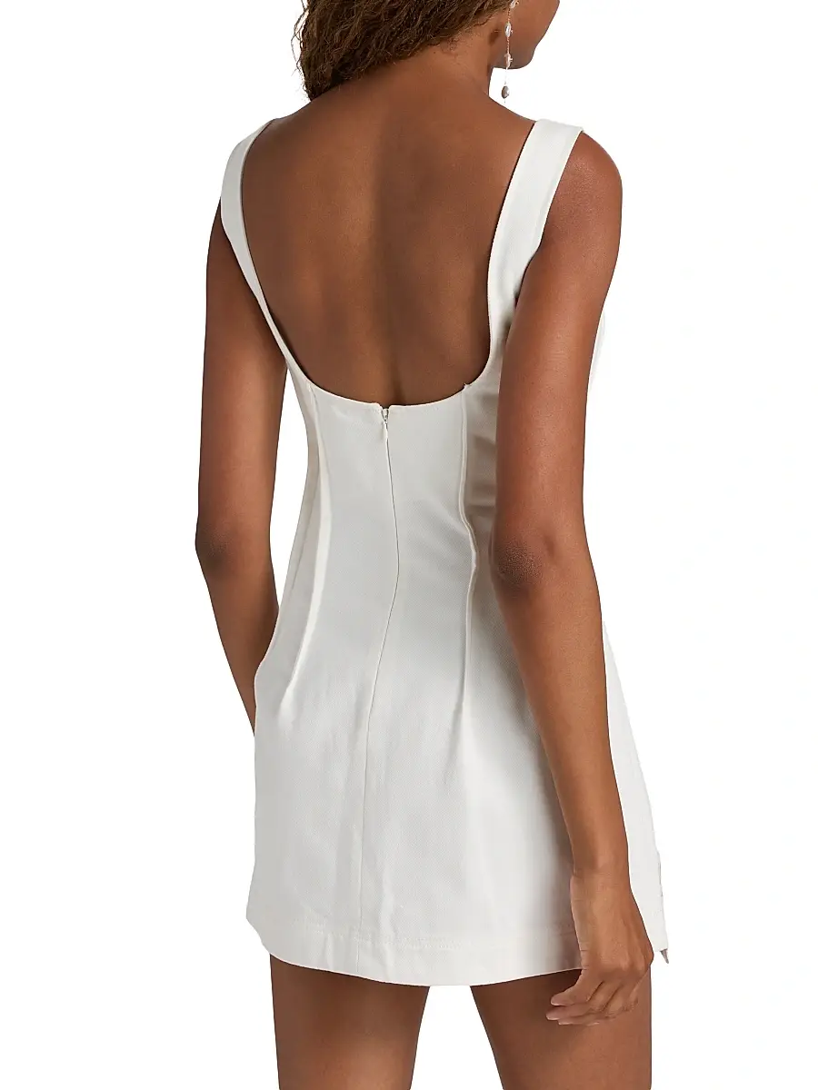 ACLER Women's Leven Embroidered Pleated Cotton Minidress | Thumbnail 5 ACLER Women's Leven Embroidered Pleated Cotton Minidress | Thumbnail 5