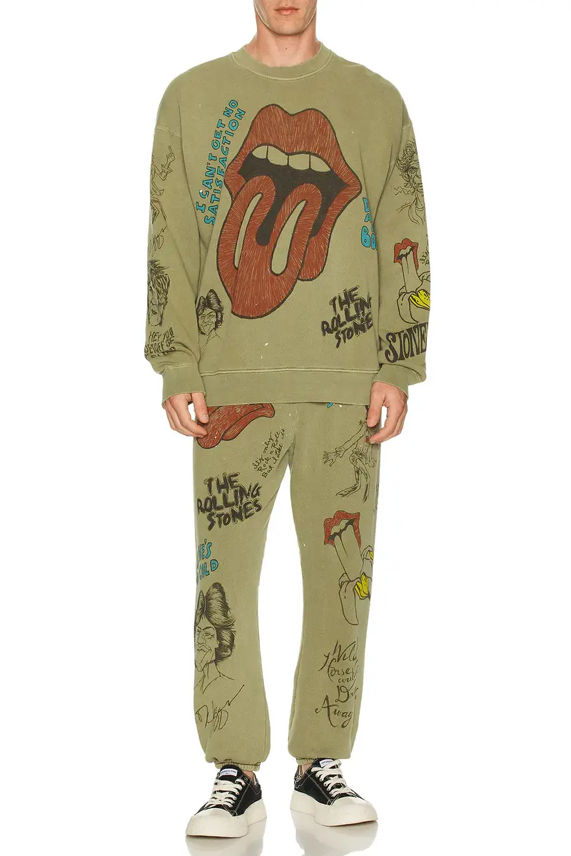 Madeworn Rolling Stones Sketch Classic Crew Sweatshirt | Thumbnail 7 Madeworn Rolling Stones Sketch Classic Crew Sweatshirt | Thumbnail 7
