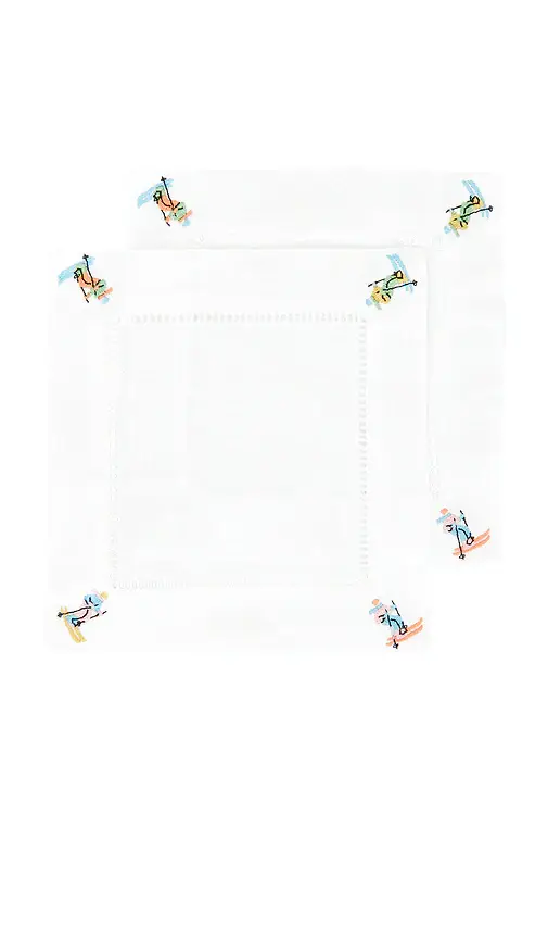 Abbode Skier Napkin