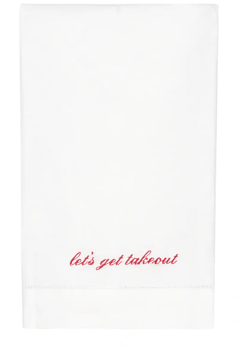 Abbode Let's Get Takeout Tea Towel | Thumbnail 3