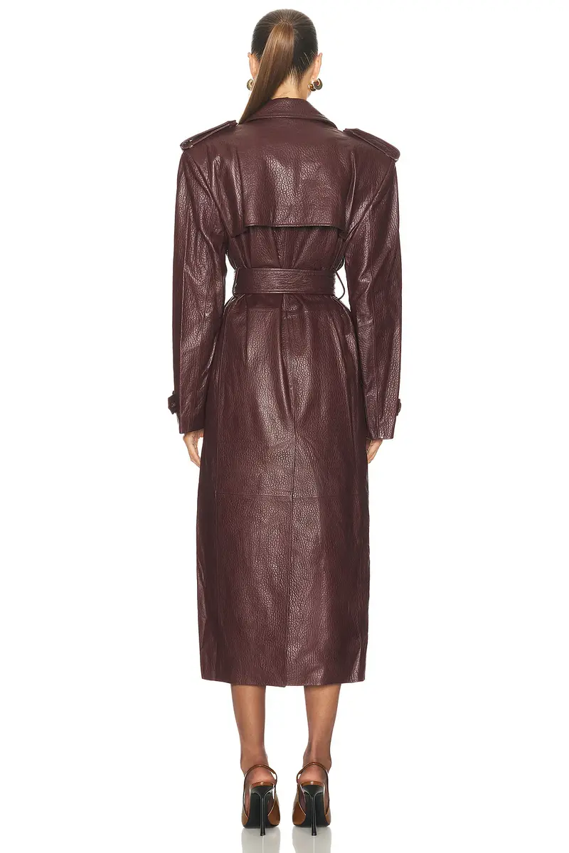 Aexae x REVOLVE Leather Suede Trench Coat | Thumbnail 5
