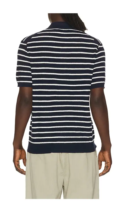 Polo Ralph Lauren Cotton Blend Textured 3 Button Placket Short Sleeve Polo Sweater | Thumbnail 2 Polo Ralph Lauren Cotton Blend Textured 3 Button Placket Short Sleeve Polo Sweater | Thumbnail 2