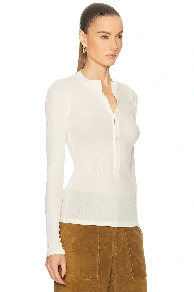 Polo Ralph Lauren Long Sleeve Henley Top | Thumbnail 2 Polo Ralph Lauren Long Sleeve Henley Top | Thumbnail 2
