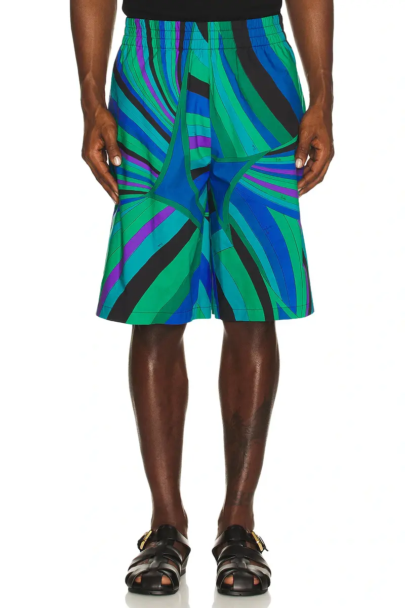 PUCCI Cotton Popline Shorts | Image 1 PUCCI Cotton Popline Shorts | Image 1