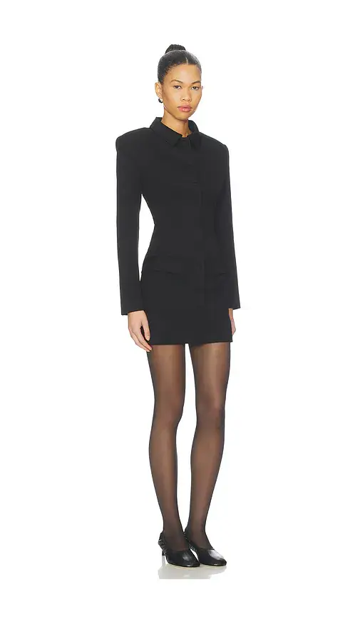 Aexae Wool Contoured Collar Mini Dress | Thumbnail 2