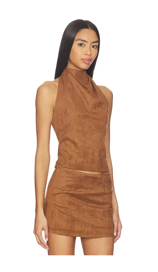 ALL THE WAYS Aiya Faux Suede Top | Thumbnail 2
