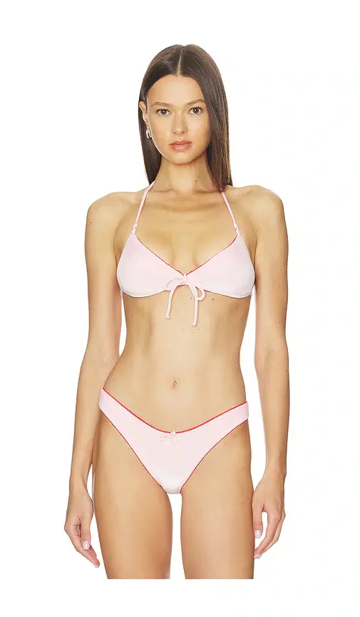 Frankies Bikinis Amore Velvet Bikini Top