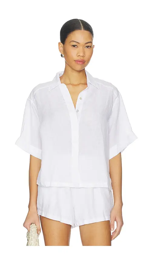 PQ Linen Button Up Top | Image 1 PQ Linen Button Up Top | Image 1