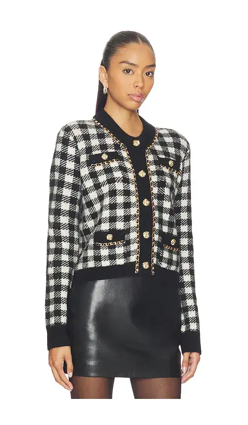 Generation Love Selma Houndstooth Cardigan | Thumbnail 2 Generation Love Selma Houndstooth Cardigan | Thumbnail 2