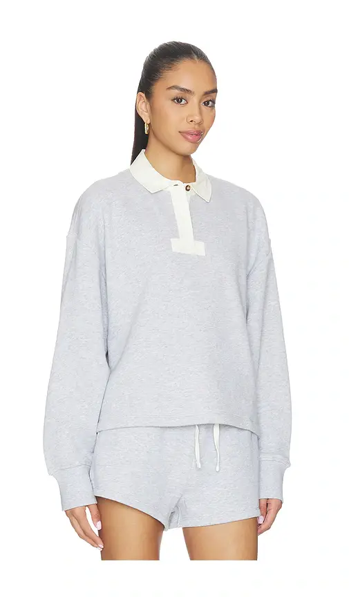 rag & bone Vintage Terry Oversized Polo Sweatshirt | Thumbnail 2