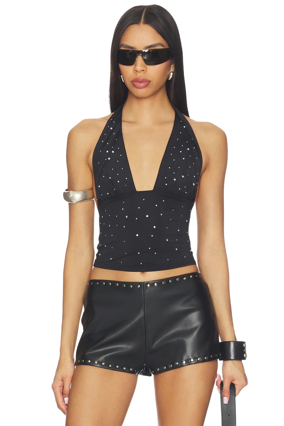 superdown Sheren Studded Top