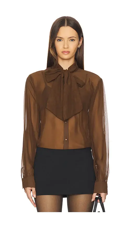 MORE TO COME x Emma Leger Cinrella Sheer Top | Image 1 MORE TO COME x Emma Leger Cinrella Sheer Top | Image 1
