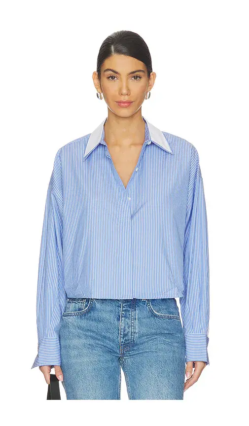 rag & bone Marin Stripe Layered Shirt