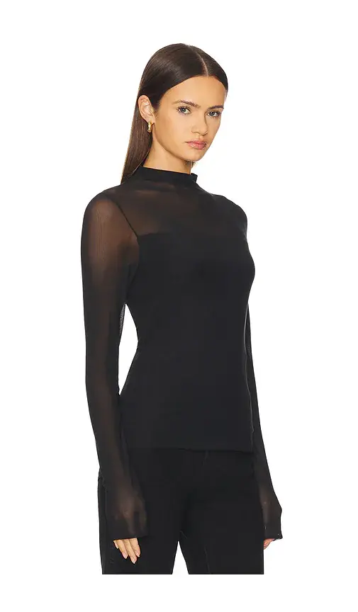 rag & bone Luca Double Layer Mock Neck Long Sleeve | Thumbnail 2 rag & bone Luca Double Layer Mock Neck Long Sleeve | Thumbnail 2