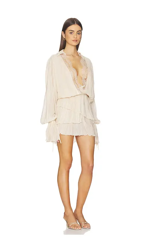 BLUMARINE Georgette Plisse Dress | Thumbnail 2 BLUMARINE Georgette Plisse Dress | Thumbnail 2