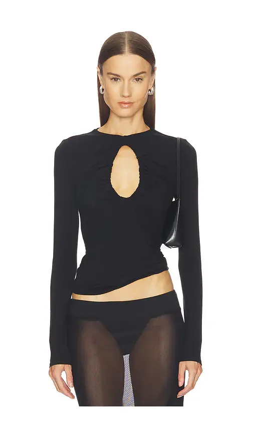 THE LINE BY K Demi Keyhole Top | Image 1 THE LINE BY K Demi Keyhole Top | Image 1