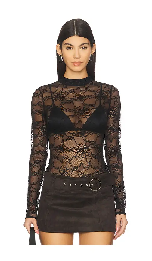 OW Collection Lydia Lace Bodysuit | Image 1 OW Collection Lydia Lace Bodysuit | Image 1