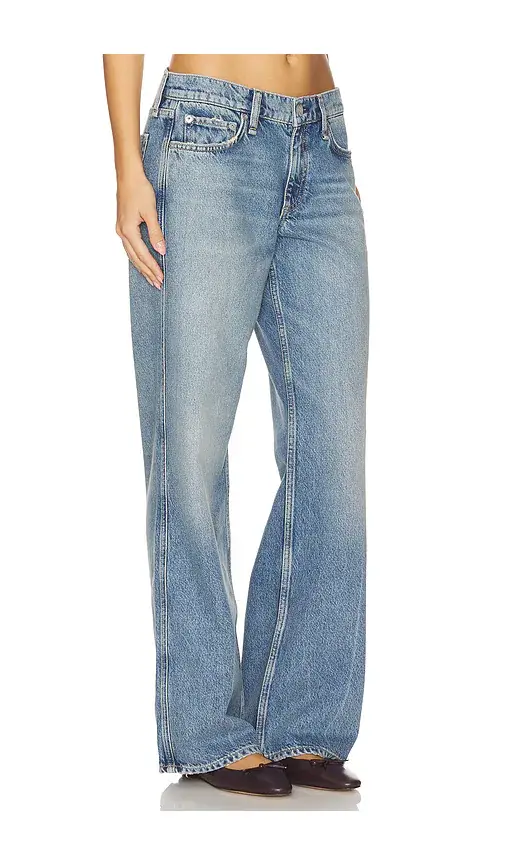 rag & bone Cam Low Rise Full Straight Jeans | Thumbnail 2 rag & bone Cam Low Rise Full Straight Jeans | Thumbnail 2