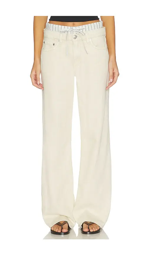 rag & bone Featherweight Cam Low Rise Full Boxer Straight Jeans