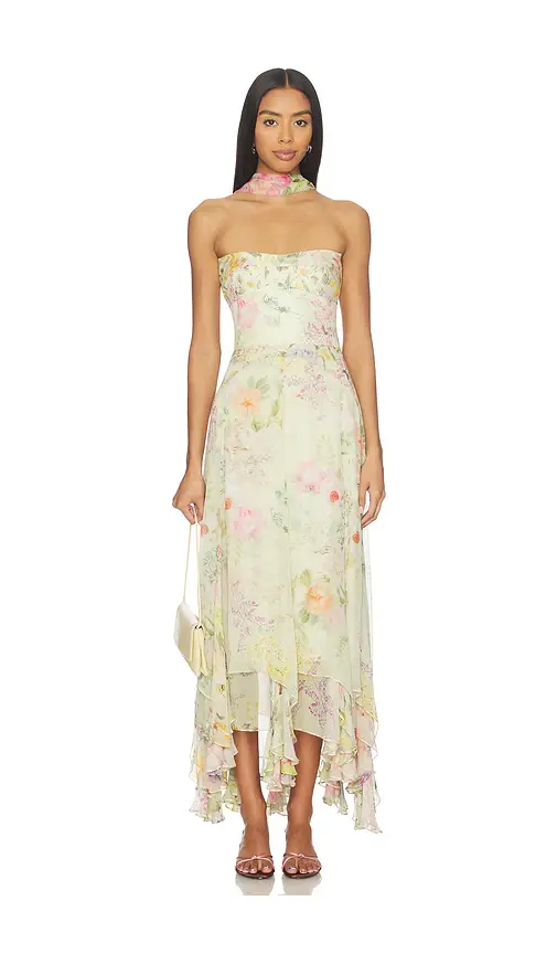 Amanda Uprichard Monterey Dress With Scarf