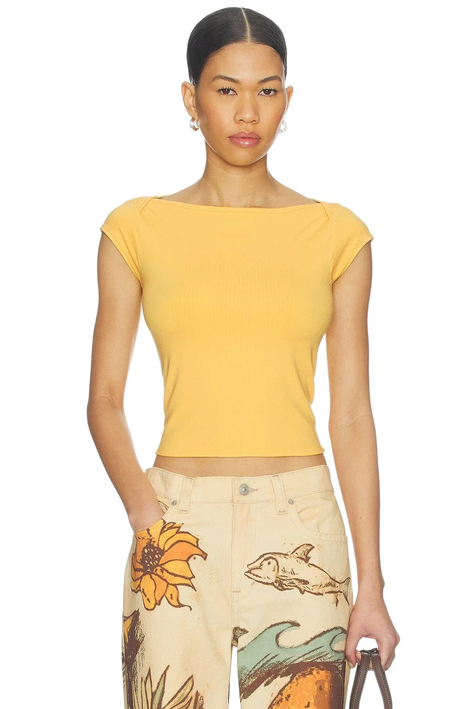 Free People So Soft Seamless Modal Tee