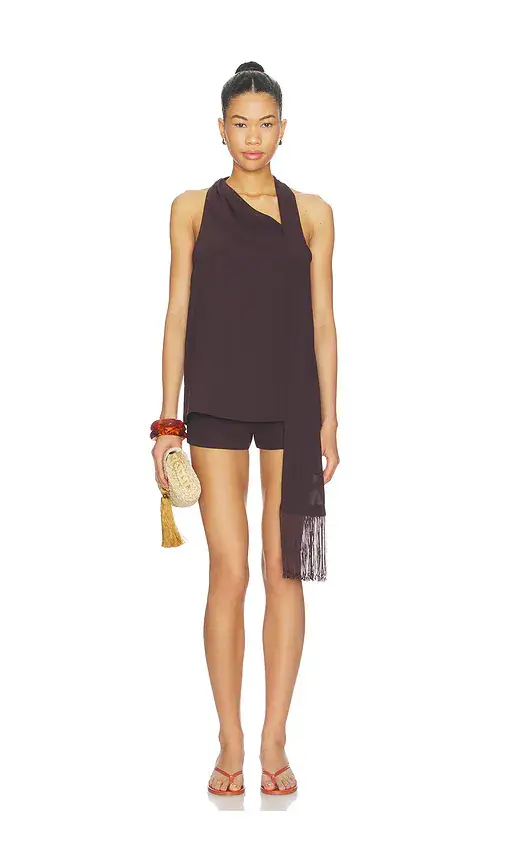 Amanda Uprichard x REVOLVE Sonya Top with Fringe | Image 1 Amanda Uprichard x REVOLVE Sonya Top with Fringe | Image 1