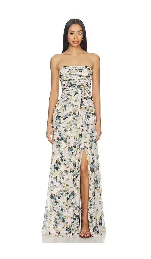 Cinq a Sept Trailing Iris Magy Gown | Image 1 Cinq a Sept Trailing Iris Magy Gown | Image 1