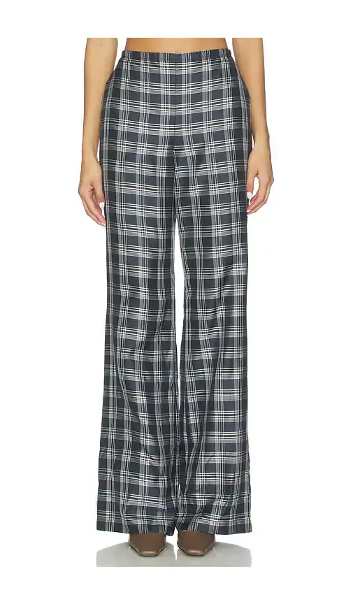 Theory Fluid Plaid Pant