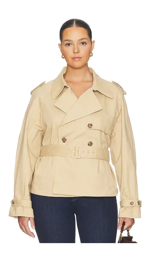 GOOD AMERICAN Cropped Trench Jacket | Thumbnail 2 GOOD AMERICAN Cropped Trench Jacket | Thumbnail 2