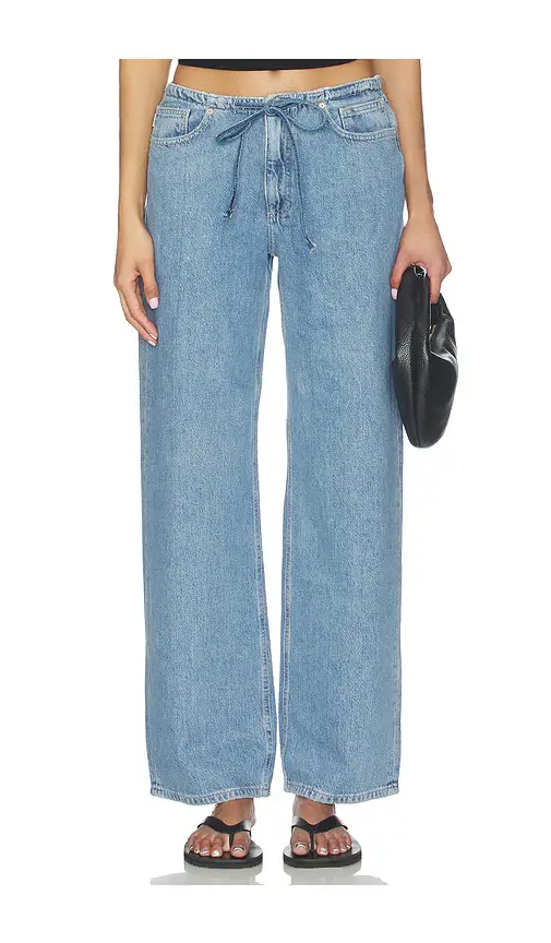 DL1961 DL Aura Sienna Low Slung Relaxed Wide Leg Jeans