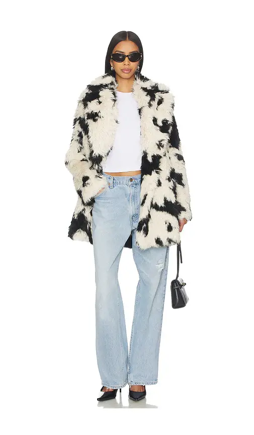 Free People x REVOLVE Jade Cow Fur Coat | Image 1 Free People x REVOLVE Jade Cow Fur Coat | Image 1