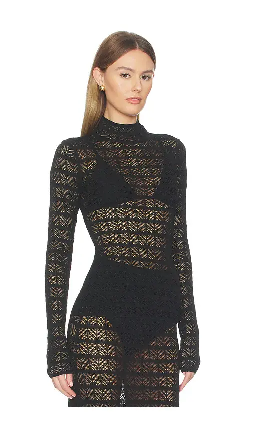 NBD Kyriah Pointelle Knit Top | Thumbnail 2 NBD Kyriah Pointelle Knit Top | Thumbnail 2