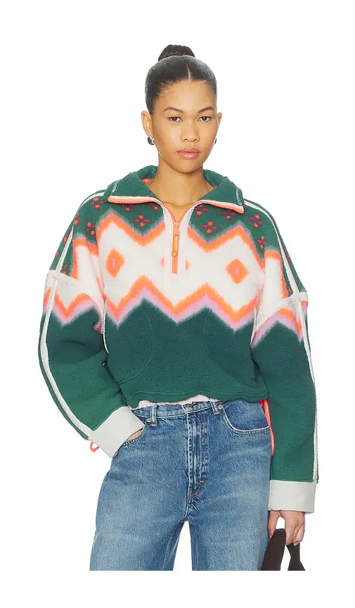 Free People x FP Movement Printed Mountain High Sweater | Image 1 Free People x FP Movement Printed Mountain High Sweater | Image 1