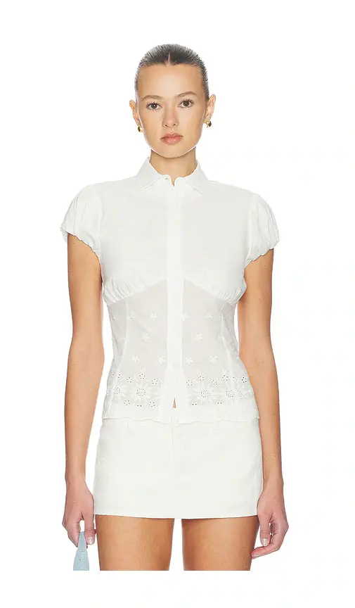 GUIZIO Rinka Embroidered Blouse | Image 1 GUIZIO Rinka Embroidered Blouse | Image 1