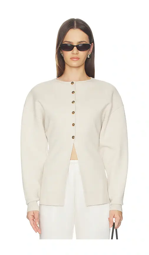 GOOD AMERICAN Exaggerated Sleeve Cardigan