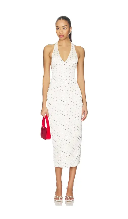 MORE TO COME Zaia Halter Midi Dress | Image 1 MORE TO COME Zaia Halter Midi Dress | Image 1