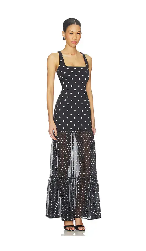 Runaway The Label Tillie Sheer Bottom Maxi Dress | Thumbnail 2