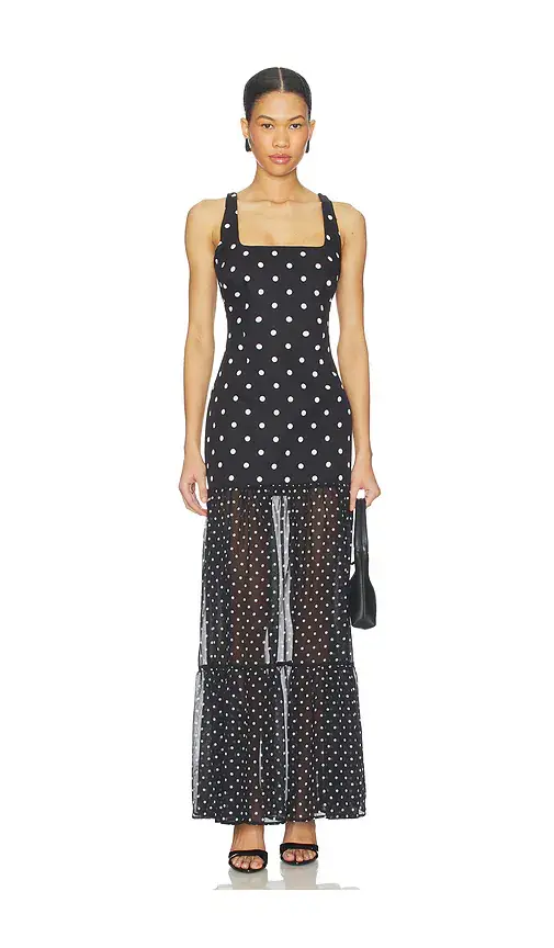 Runaway The Label Tillie Sheer Bottom Maxi Dress | Image 1 Runaway The Label Tillie Sheer Bottom Maxi Dress | Image 1