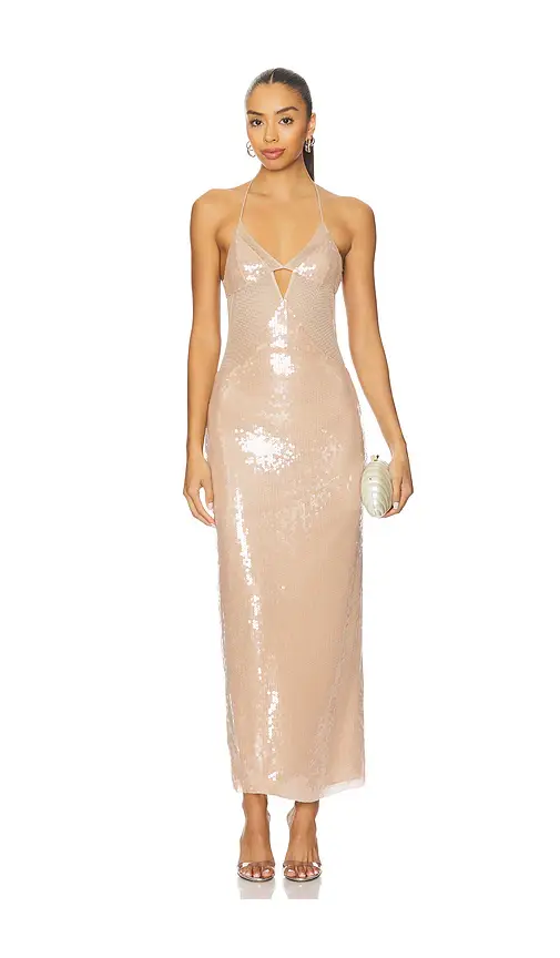 Ceren Ocak Sequin Cut-Out Dress | Image 1 Ceren Ocak Sequin Cut-Out Dress | Image 1