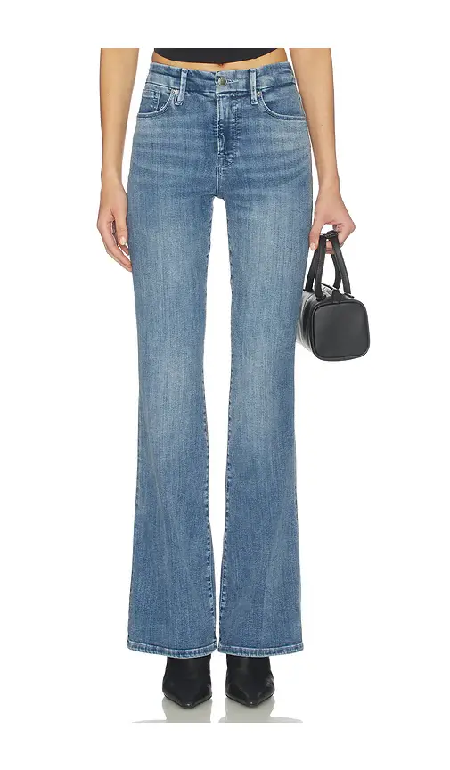 GOOD AMERICAN Good Legs Flare Jeans