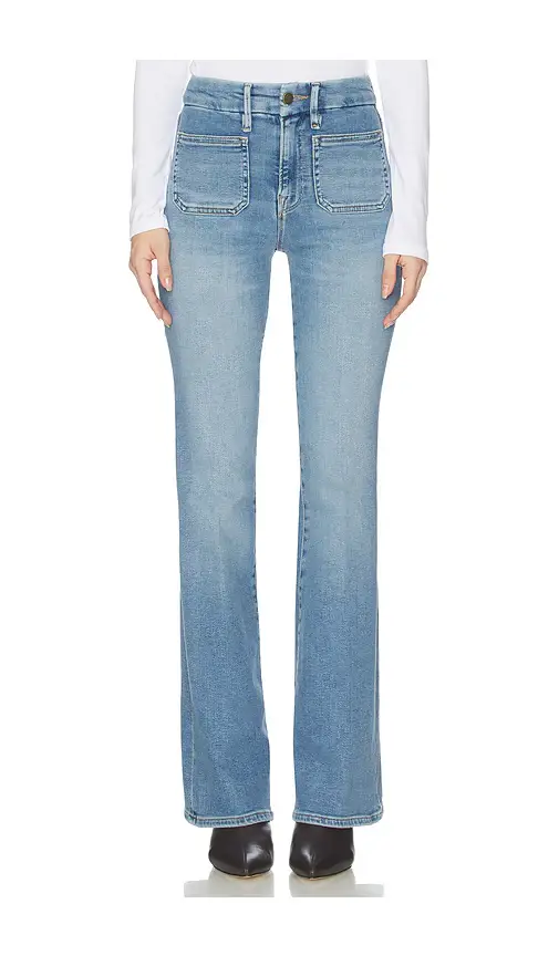 GOOD AMERICAN Good Legs Flare Jeans
