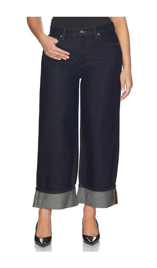GOOD AMERICAN Good Standard Baggy Cuffed Jeans | Thumbnail 2 GOOD AMERICAN Good Standard Baggy Cuffed Jeans | Thumbnail 2