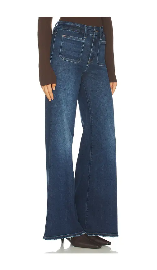 GOOD AMERICAN Soft Tech Good Waist Palazzo Jeans | Thumbnail 2 GOOD AMERICAN Soft Tech Good Waist Palazzo Jeans | Thumbnail 2