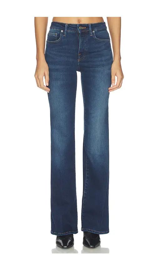 Good American Compression Good Legs Flare Jeans | Image 1 Good American Compression Good Legs Flare Jeans | Image 1