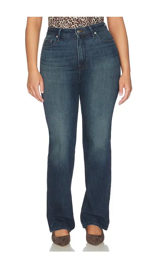GOOD AMERICAN Good True Straight Jeans | Thumbnail 2 GOOD AMERICAN Good True Straight Jeans | Thumbnail 2