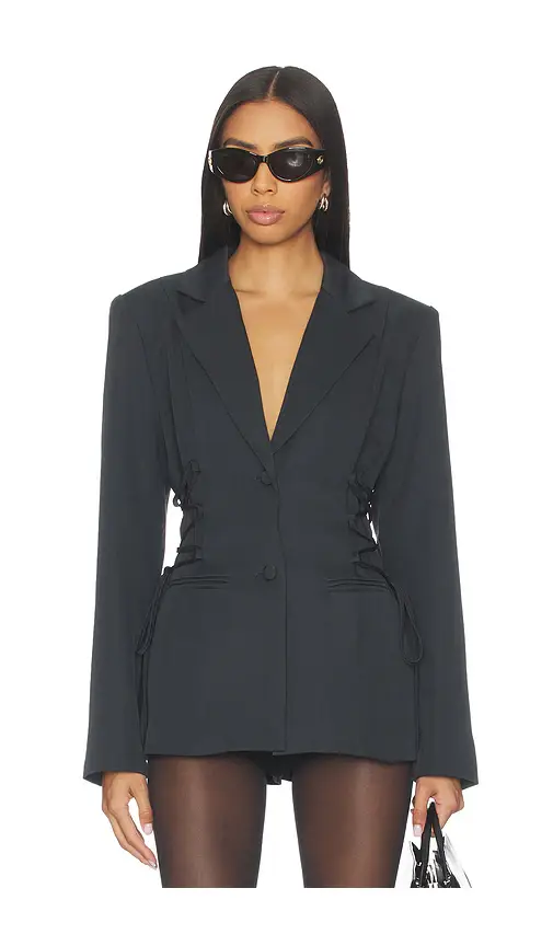 superdown Jennifer Lace Up Blazer | Image 1 superdown Jennifer Lace Up Blazer | Image 1