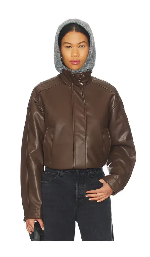superdown Kona Faux Leather Bomber | Image 1 superdown Kona Faux Leather Bomber | Image 1